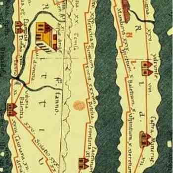 Click para ampliar. Pulsa en el nombre para ver la ficha. Soleto 3.- Apulia en la Tab.Peutingeriana